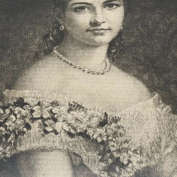 Antique Etching D Huntington Portrait 1889 - Picture 5 of 12